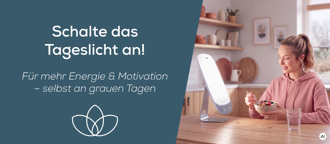 Schalte das Tageslicht an - für mehr Energie & Motivation, selbst an grauen Tagen