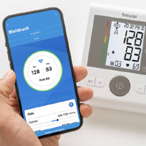 Zmierzone wartości zostały automatycznie przesłane do aplikacji HealthManager Pro