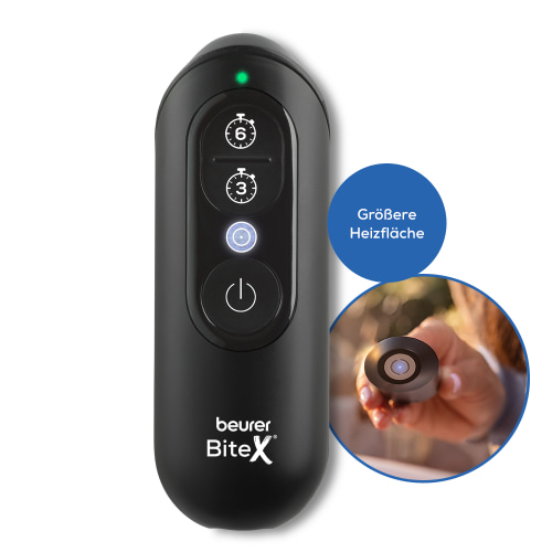 Insektenstichheiler BiteX Max Deep Black - größere Heizfläche
