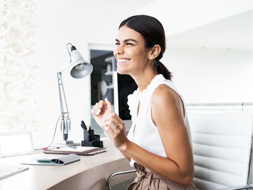 Kobieta w Home Office