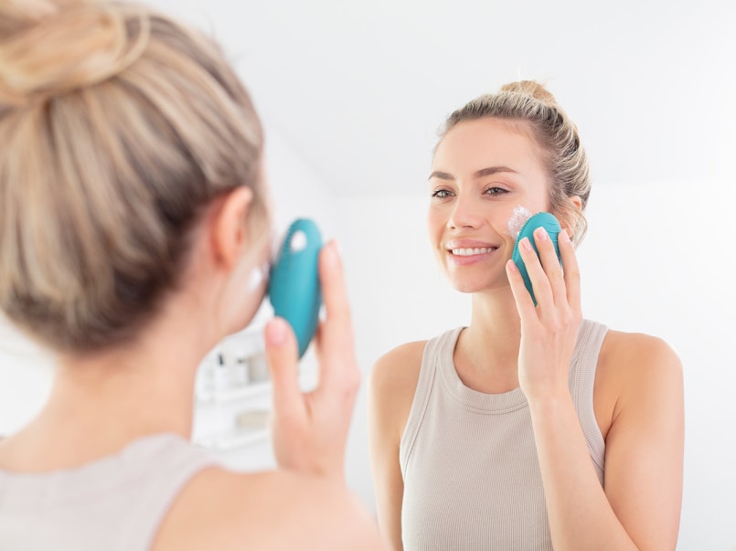 Woman with radiant skin