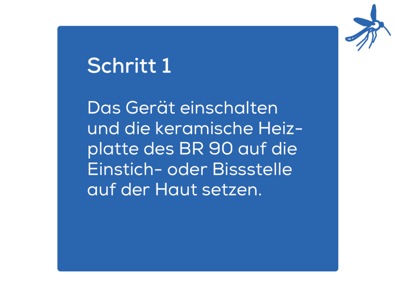 Schritt 1 in der Anwendung des Beurer BR 90
