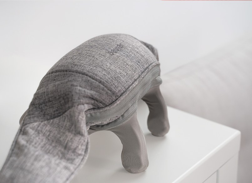 Vista dettagliata del massaggiatore, posizionato in diagonale