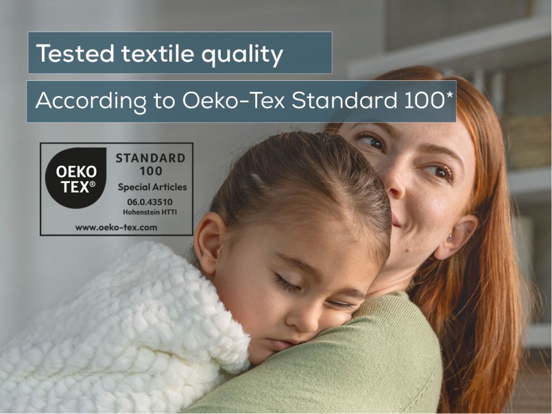 Skin-friendly cover Oeko-Tex 100 certification