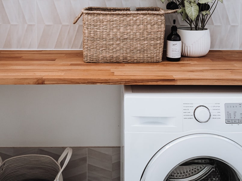 Das Wärmeunterbett kann in der Waschmaschine gewaschen werden.