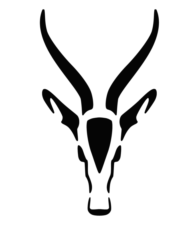 The Antelope logo can be seen in black. It shows the digitally drawn head of an antelope.