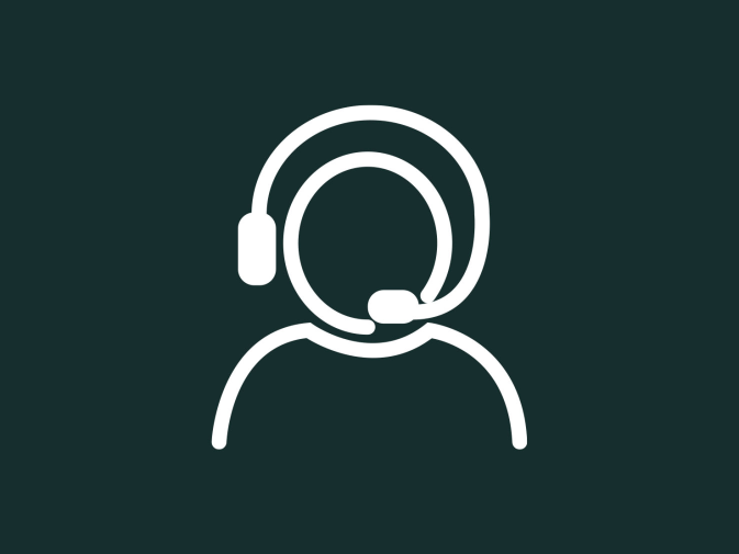 Ein Icon vom Kunden Service wird gezeigt.