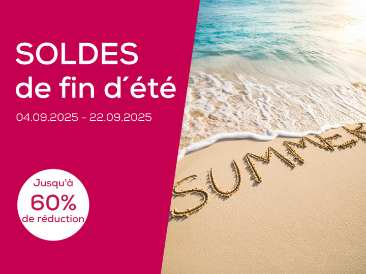Page d'accueil Teaser "Soldes de fin d´éte - 04.09.2025 - 22.09.2025"