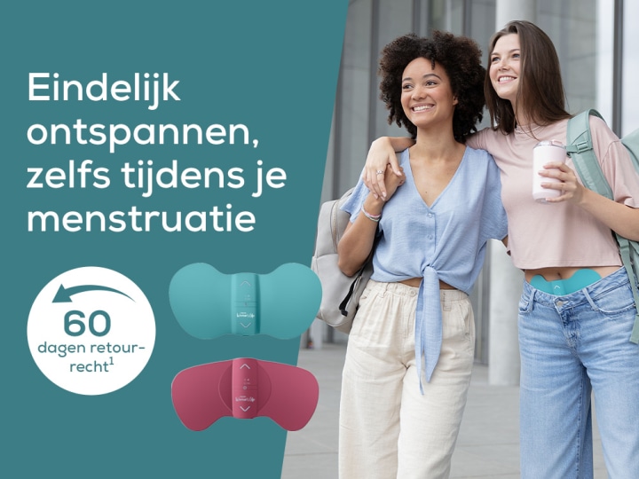 Home teaser Menstrial Relax met twee vrouwen in EM 55 van Beurer