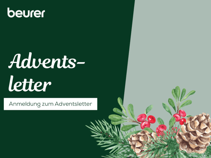 Homepage Teaser "Adventsletter" mit Link auf die Seite