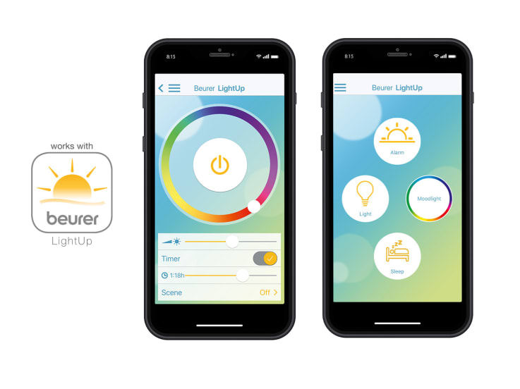 Application "LightUp" de Beurer