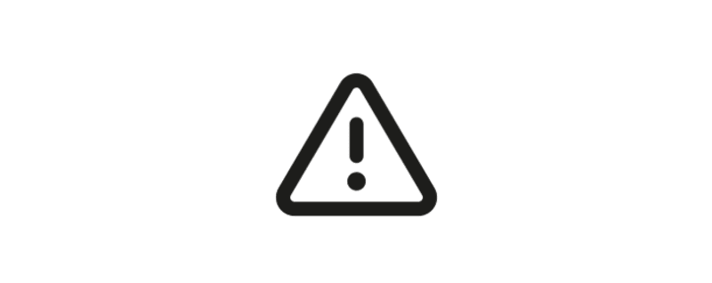 Das Icon zeigt ein Warndreieck zur Darstellung, dass das Training bei Unwohlsein abgebrochen werden sollte.