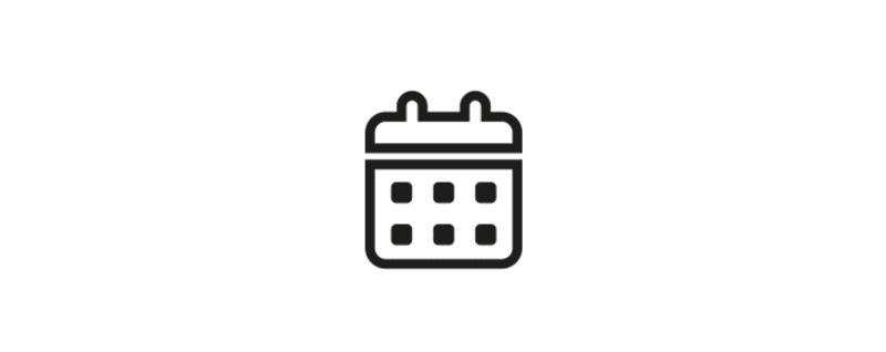 Das Icon zeigt einen Kalender zur Darstellung, wie oft trainiert werden darf.