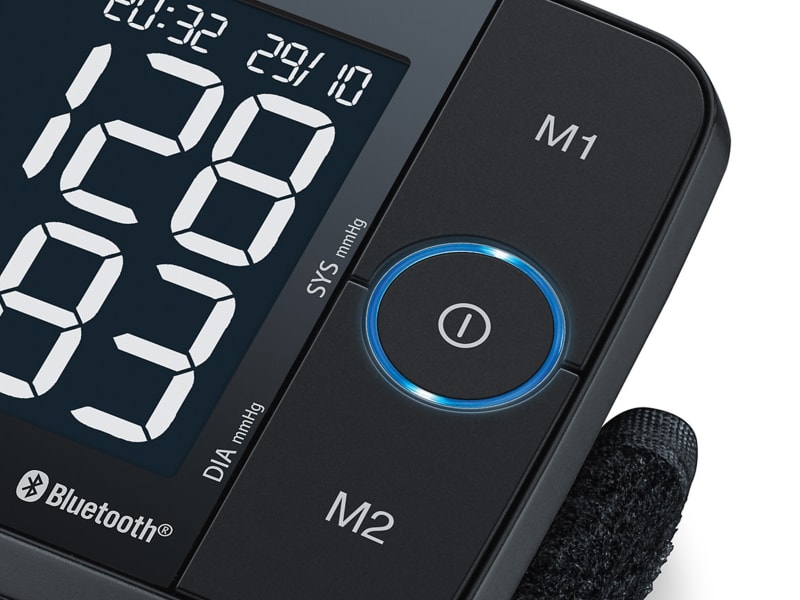 Long-term monitoring with the wrist blood pressure monitor BC 54 from Beurer