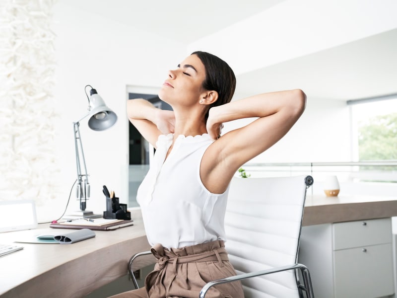 La femme se détend