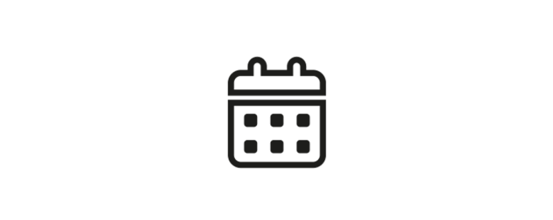 Das Icon zeigt einen Kalender zur Darstellung, wie oft trainiert werden darf.