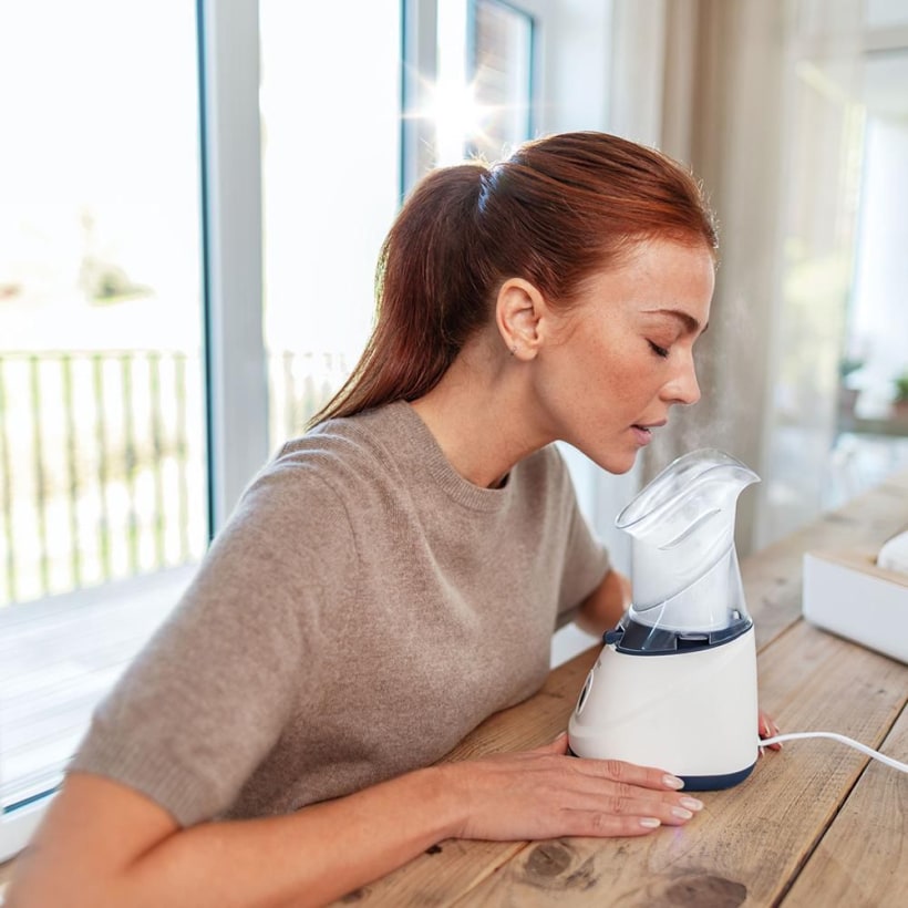 SI 31 SteamCare Dampfvernebler von beurer in Anwendung