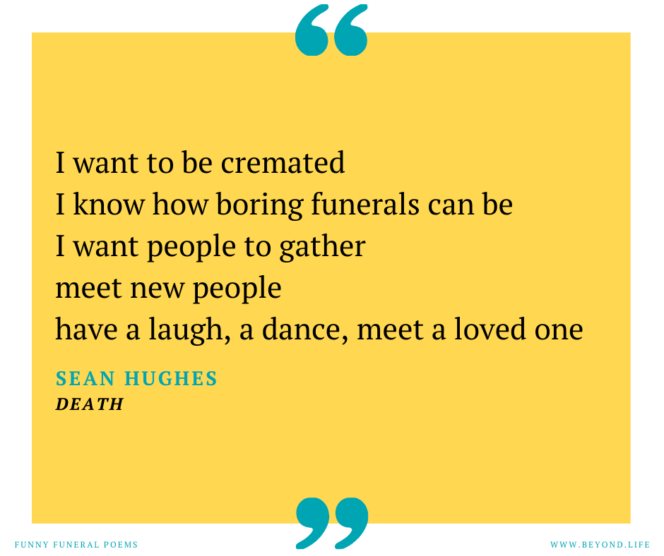 10 Funny Funeral Poems for an Uplifting Service Beyond