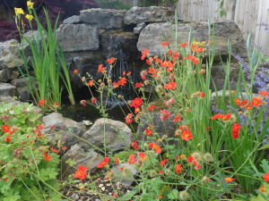 Flowers at Mortlake crematorium