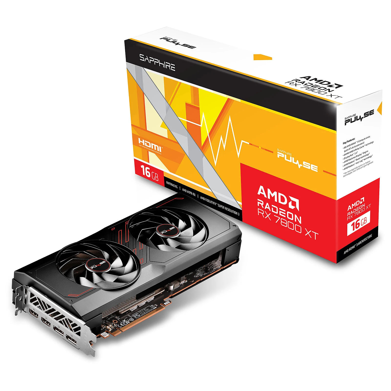 AMD Radeon RX 7800 XT — 16 Go GDDR6
