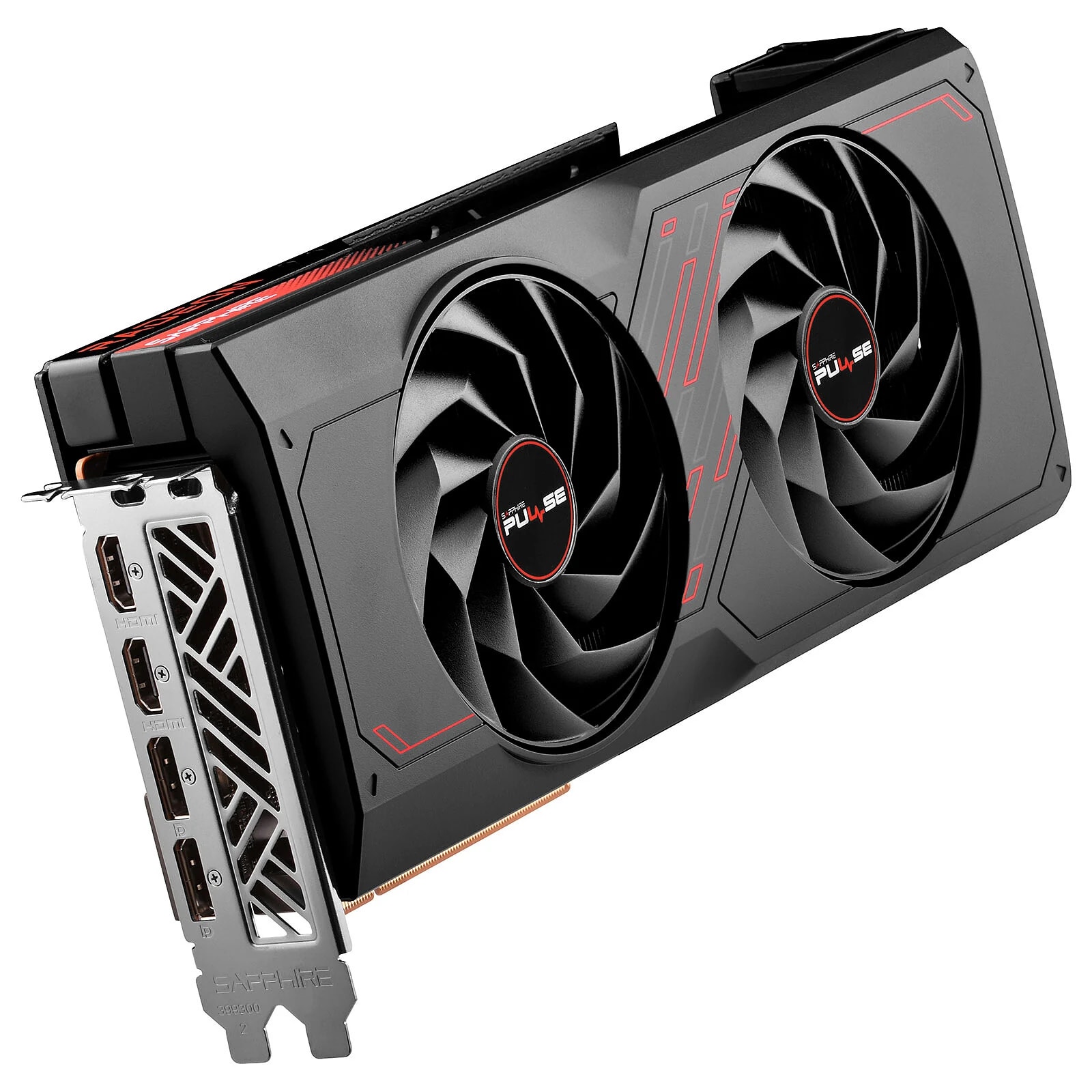 AMD Radeon RX 7800 XT — 16 Go GDDR6 — vue 3