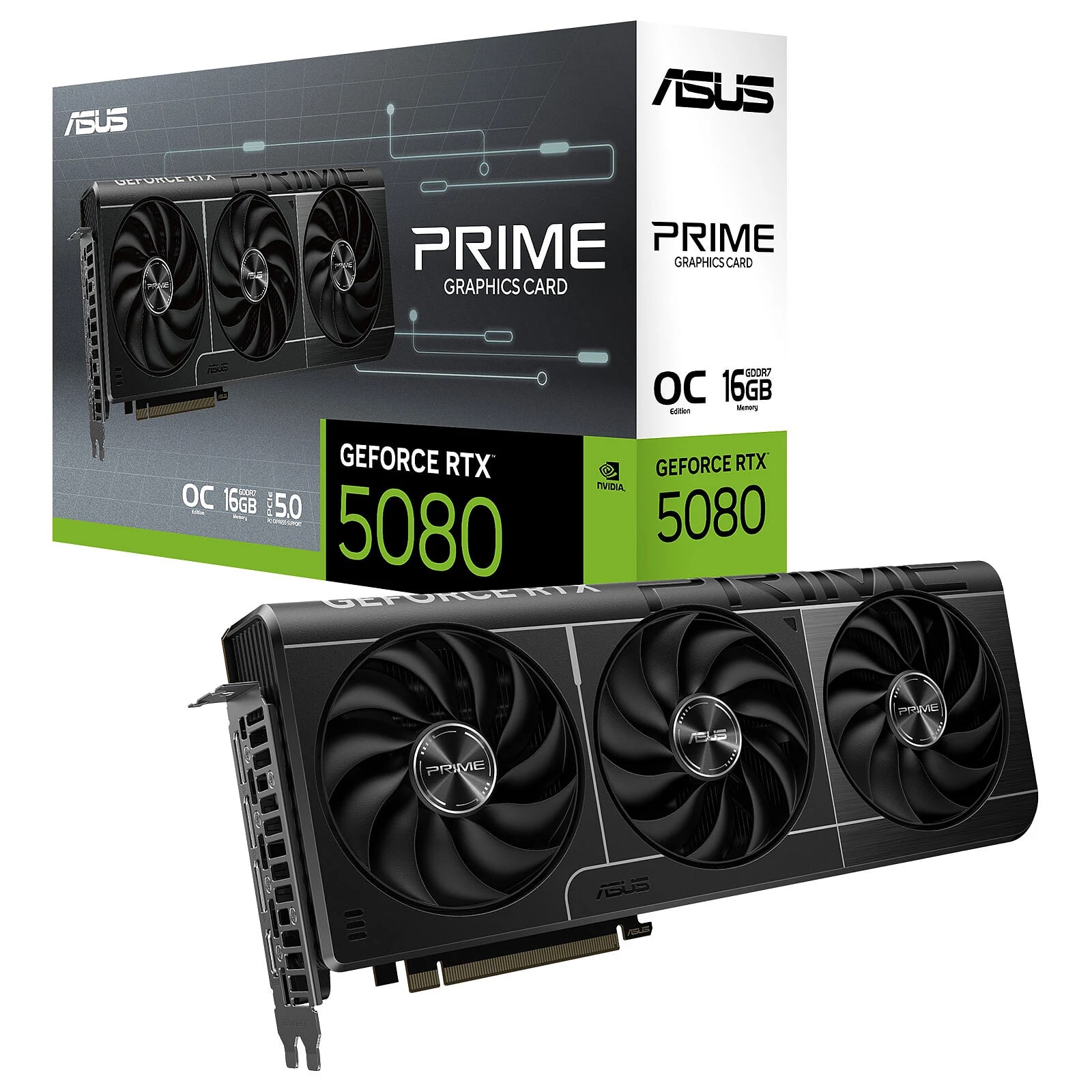 ASUS PRIME GeForce RTX 5080 EVO OC — 16 Go GDDR7