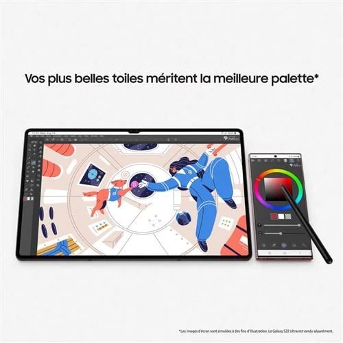 Samsung Galaxy Tab S8 128 Go Wi-Fi — vue 3