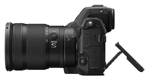 Nikon Z8 — Hybride plein format 45,7 MP capteur empilé Vidéo 8K 60p monture Z — vue 3