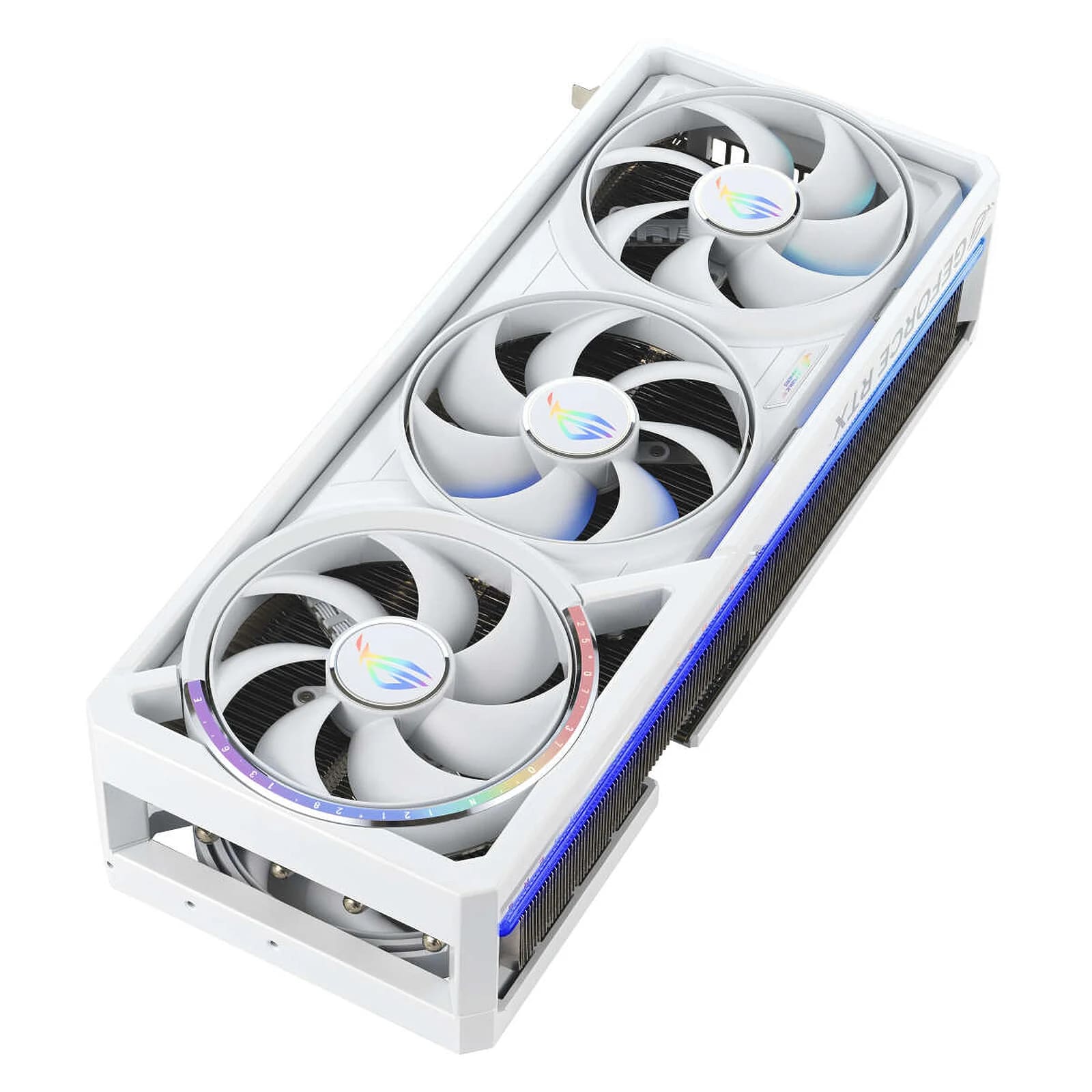 ASUS ROG Astral GeForce RTX 5090 WHITE OC — 32 Go GDDR7 — vue 3