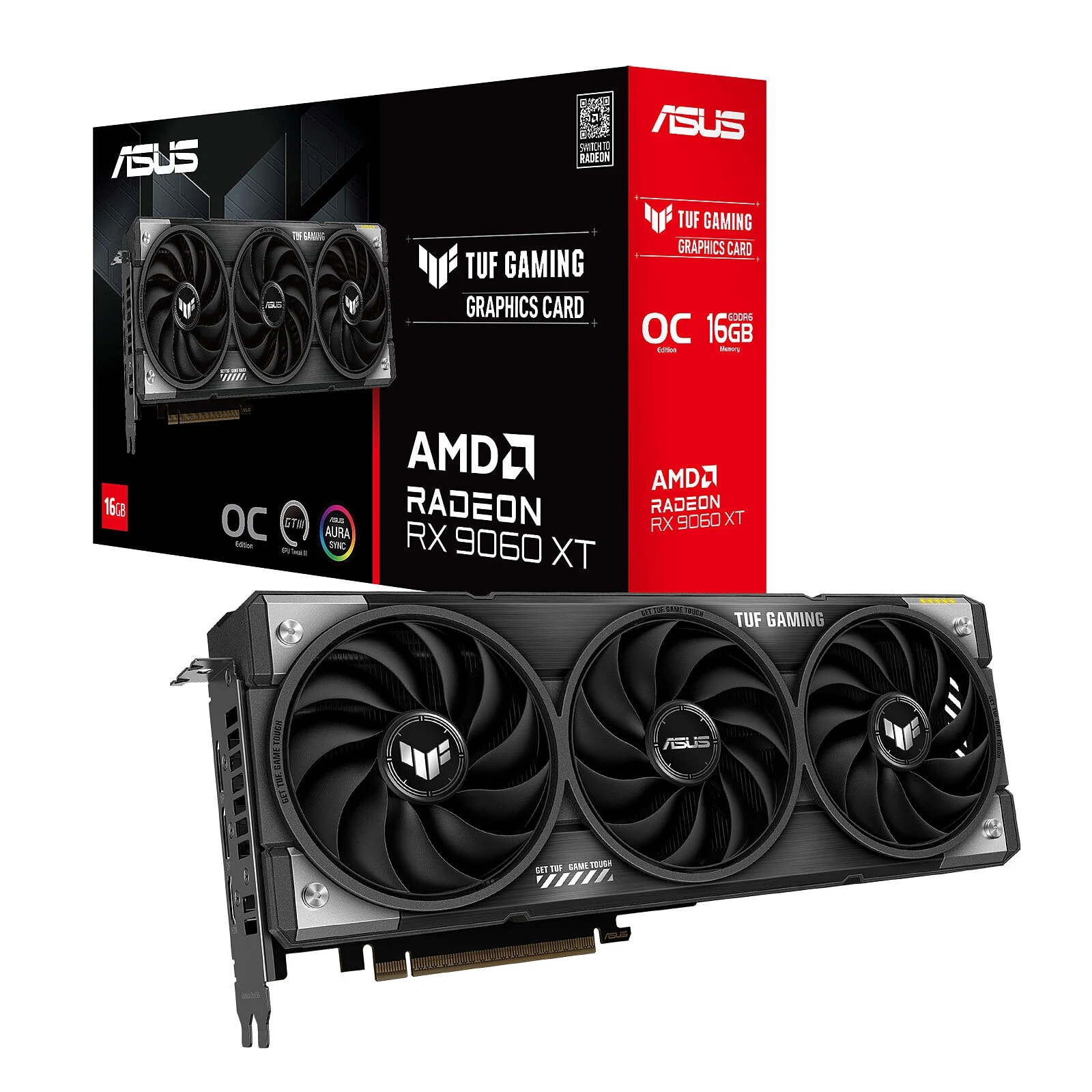 ASUS TUF Gaming Radeon RX 9060 XT OC — 16 Go GDDR6