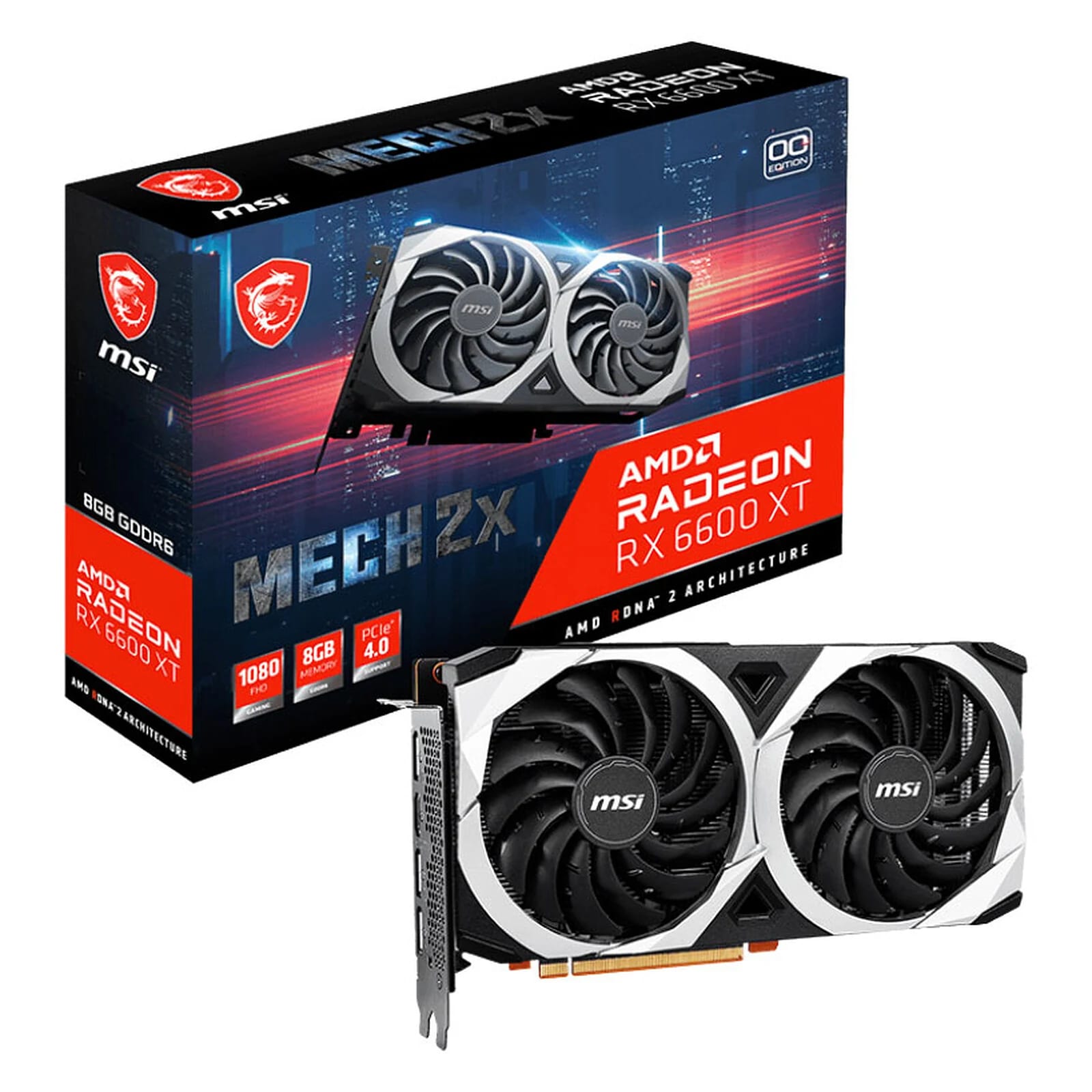 MSI Radeon RX 9060 XT 8G Mech 2X OC — 8 Go GDDR6