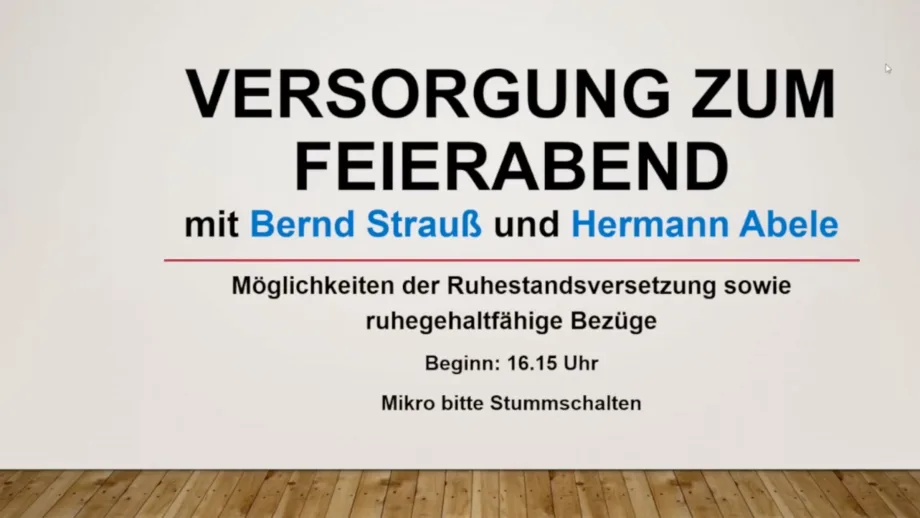 Screenshot Video "Versorgung zum Feierabend"