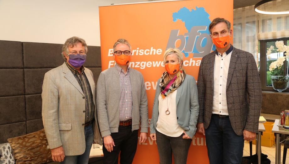 v.l. Matthias Bauregger, Günther Dendörfer, Birgit Fuchs und Claus Braun