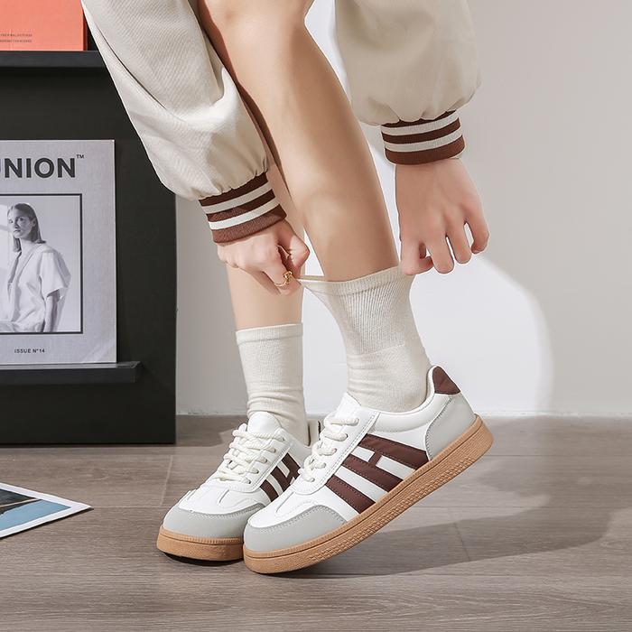 Sepatu DNY Sepatu Kasual Wanita Tali Kekinian Sepatu Cewek Jalan Santai Terbaru Sneakers Perempuan Korean Style 0472