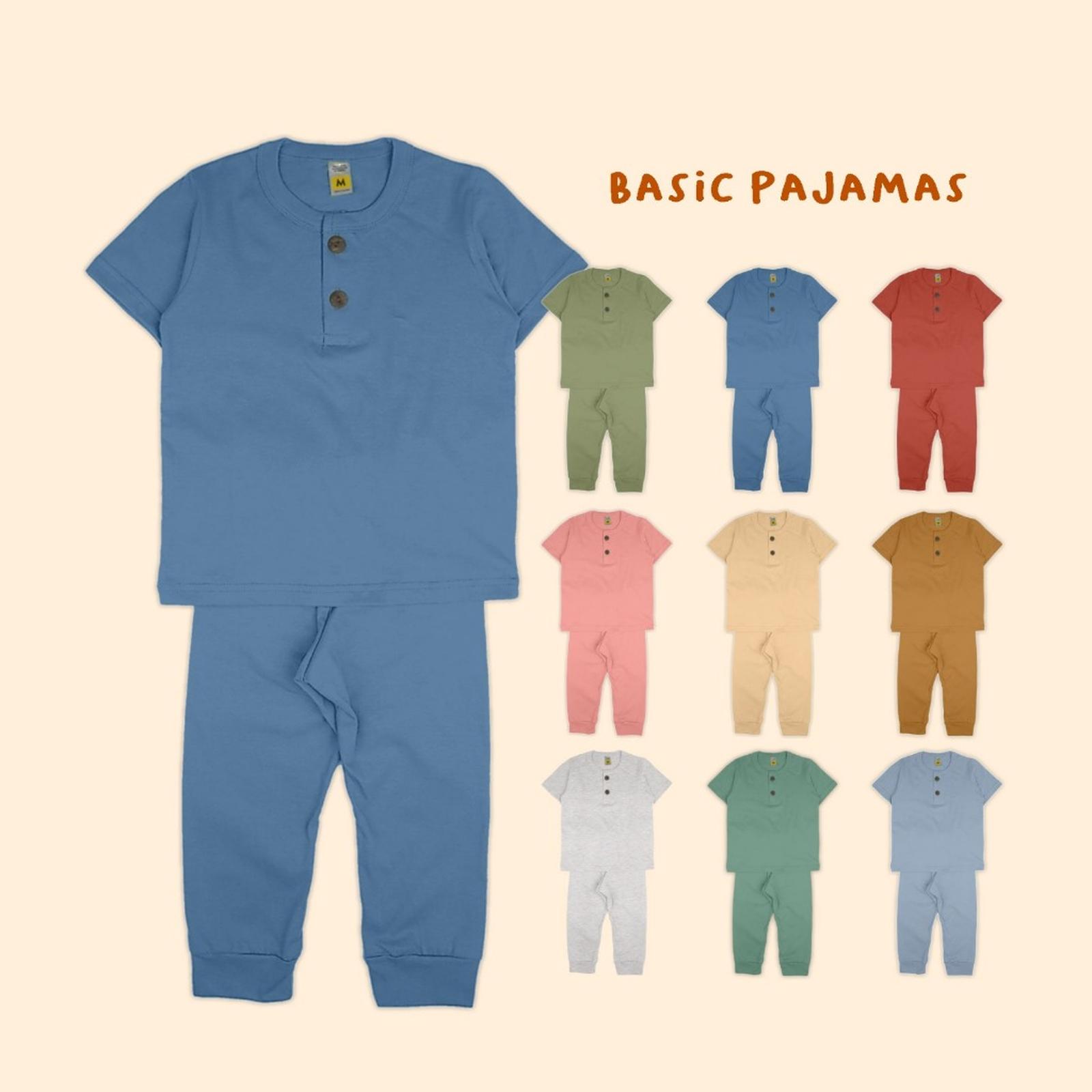 PAJAMAS BASIC COTTON 1-10 T - PJ BASIC OLIVE, XL