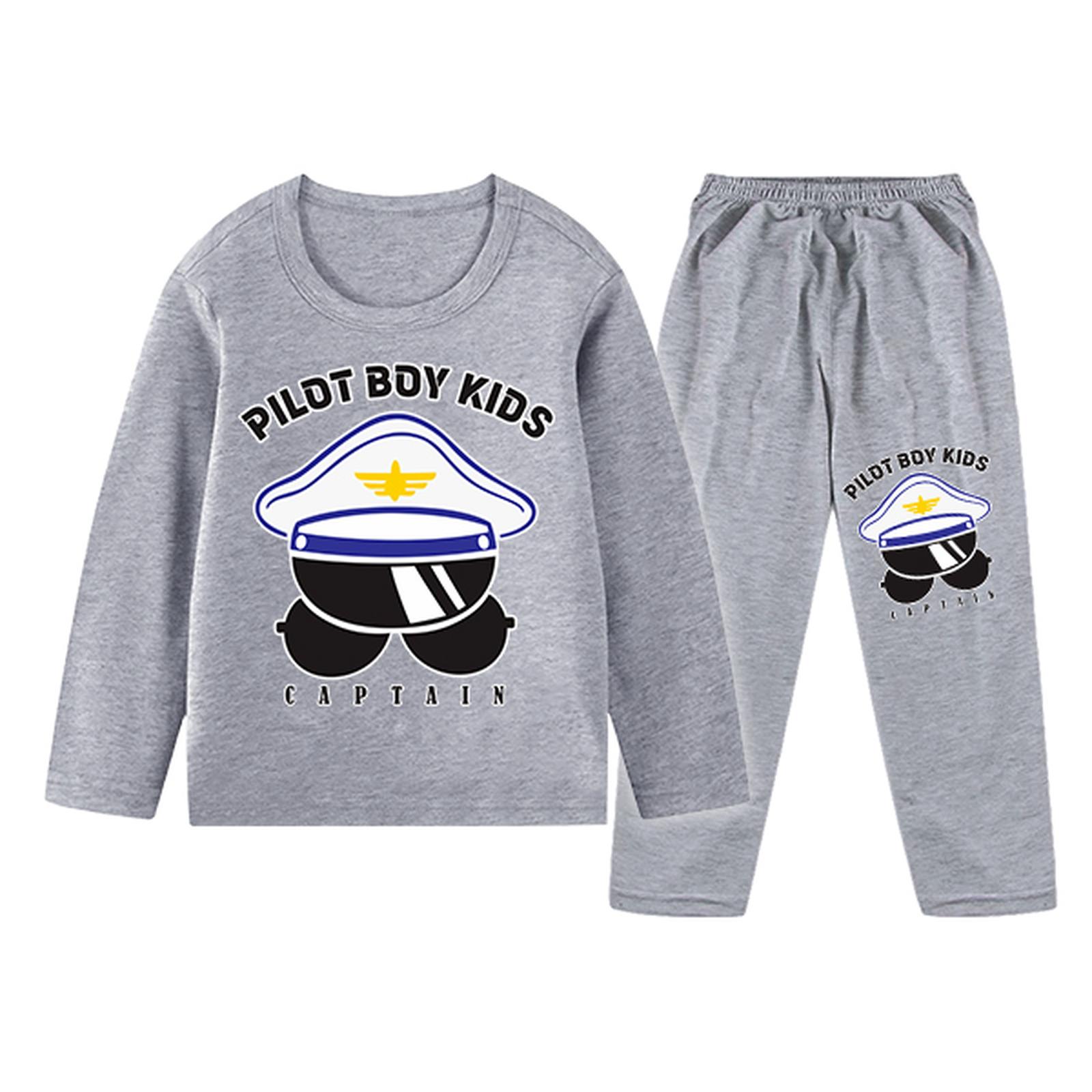 Baju Tidur Anak Piyama Setelan Panjang Ukuran 1 Sampai 10 Tahun Katun Katun Lengan-325 - Ungu, L