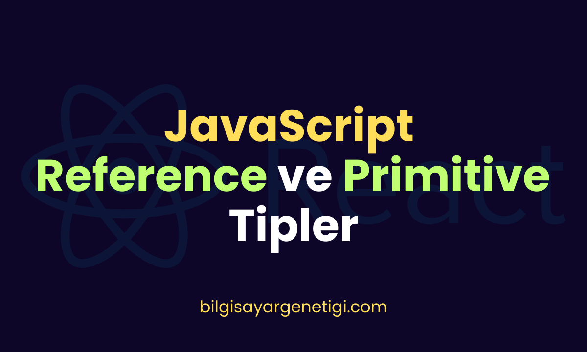 Reference ve Primitive Tipler