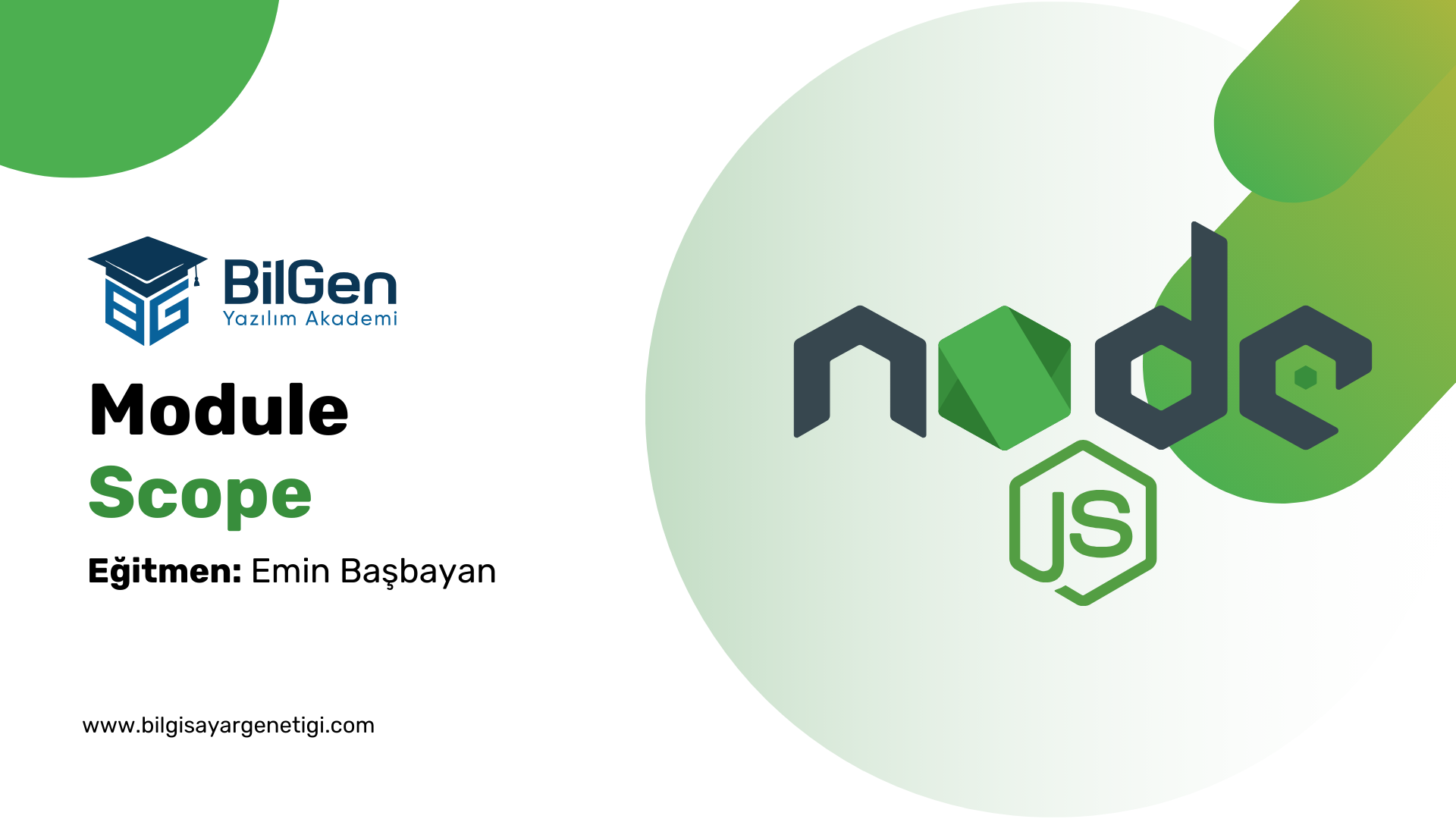Module Scope: Node.js Modüllerinde Kapsam Kavramı