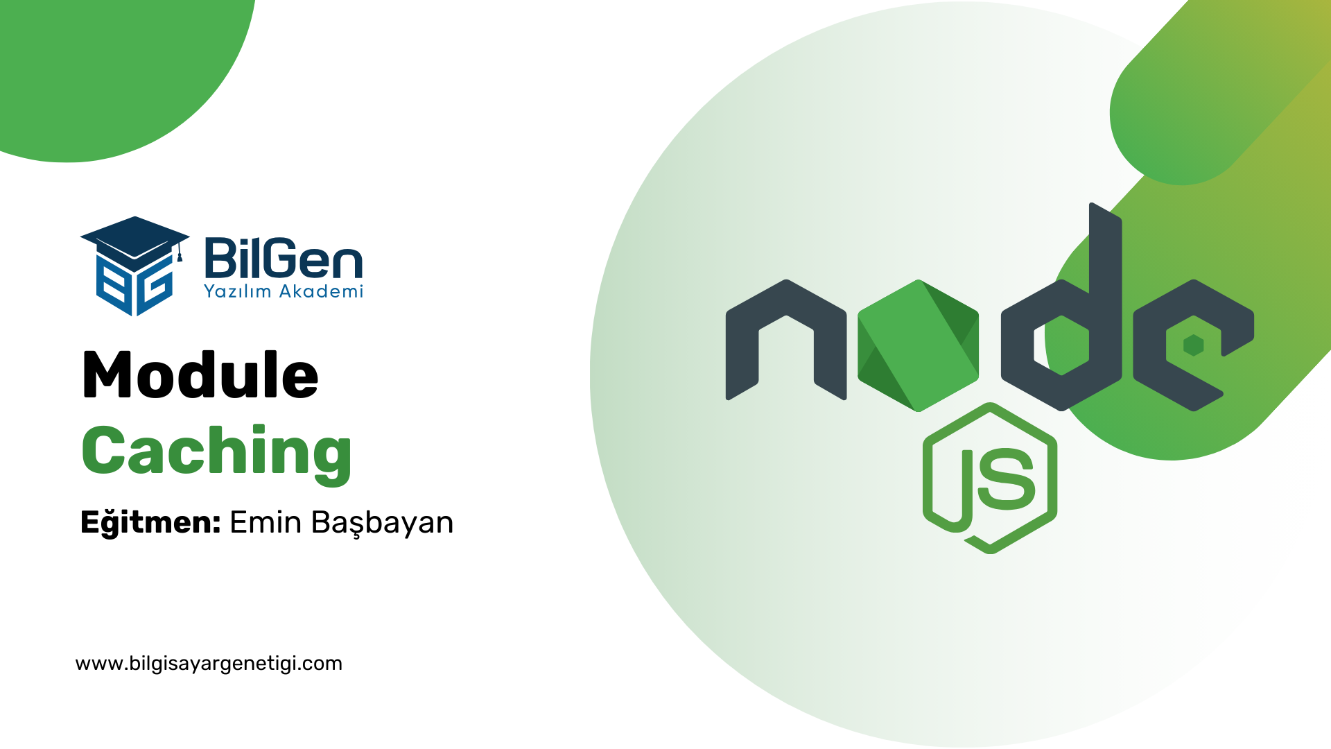 Node.js'de Modül Önbelleğe Alma (Module Caching)