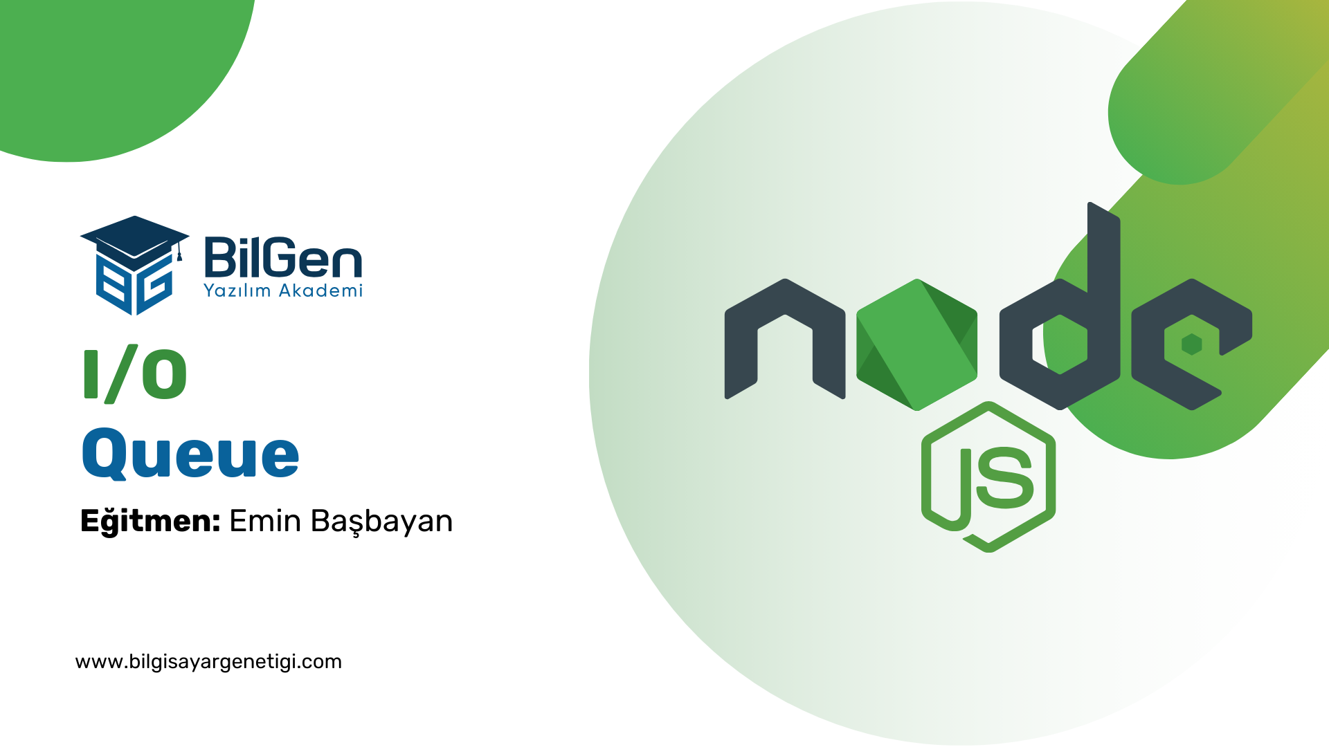 Node.js'de I/O Queue