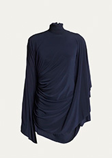 Alaia - Draped Jersey Cape Mini Dress