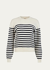 Khaite - Viola Stripe Cashmere Sweater