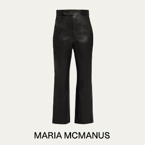 MARIA MCMANUS - High Waist Crop Leather Pants