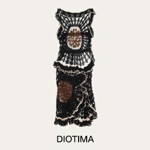 DIOTIMA - Crochet Flounce-Trim Dress