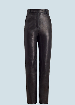 Khaite - Emile Straight Leg Leather Pants