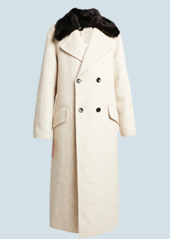 Proenza Schouler White Label - Emma Fuzzy Collared Coat