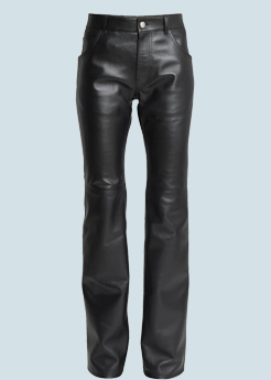 Chlo - Cropped Bootcut Trousers In Nappa Leather