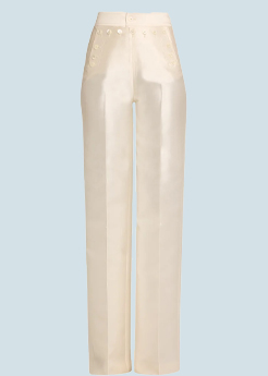 CHRISTOPHER JOHN ROGERS - High-Waisted Pleated Sailor Trousers