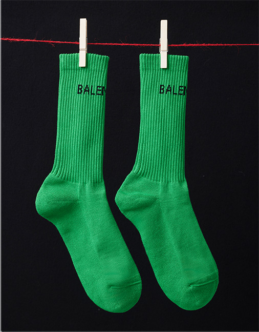 Balenciaga - Men's Logo-Knit Tennis Socks