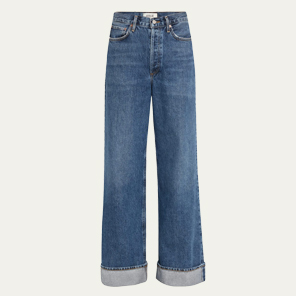 AGOLDE - Dame Wide-Leg Cuffed Jeans